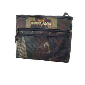 Buckman Camouflage Insulated Lunch Bag Cooler Adjustable Strap Mesh Pockets NEW